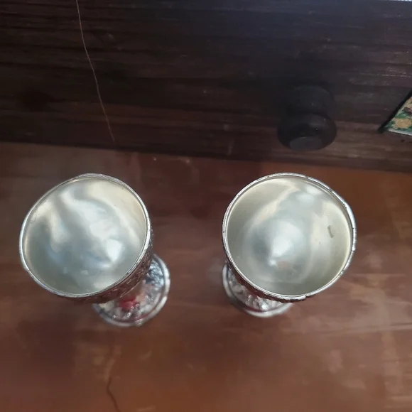 Mini vintage silver-plated Japan goblets - Picture 4 of 11